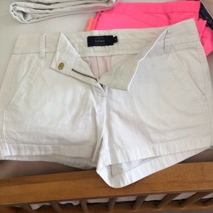 J crew white chino shorts